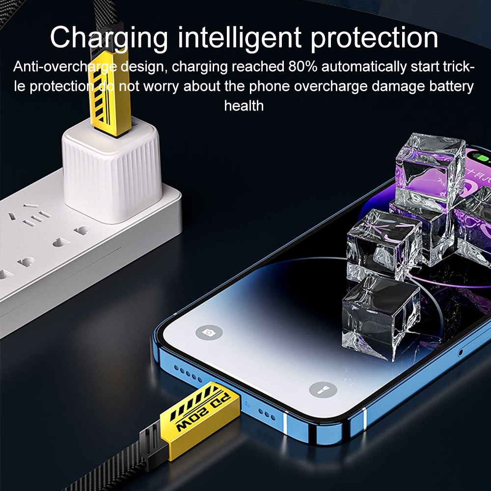 Cabo de Conexão USB-A para USB-C WEKOME WDC-190 Mecha Series para Carregamento Rápido 1m - Image 2