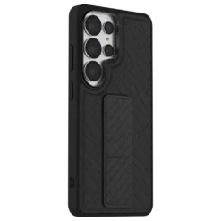 Capa com suporte Levelo Morphix Cuero Grip para S26 Ultra - Preta angola