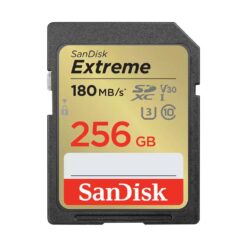 Cartão de Memória SDXC SANDISK Extreme 256GB (180MB/s) UHS-I, U3, V30 loja em angola
