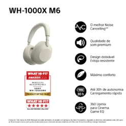 Headphones Sony WH-1000XM6 Bluetooth