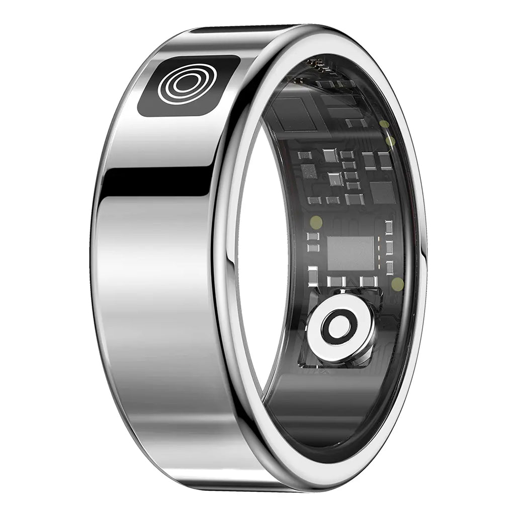 Anel Inteligente Porodo FitSync, Visor Digital Sensível ao Toque, Monitoramento de Saúde - Prata - Image 4