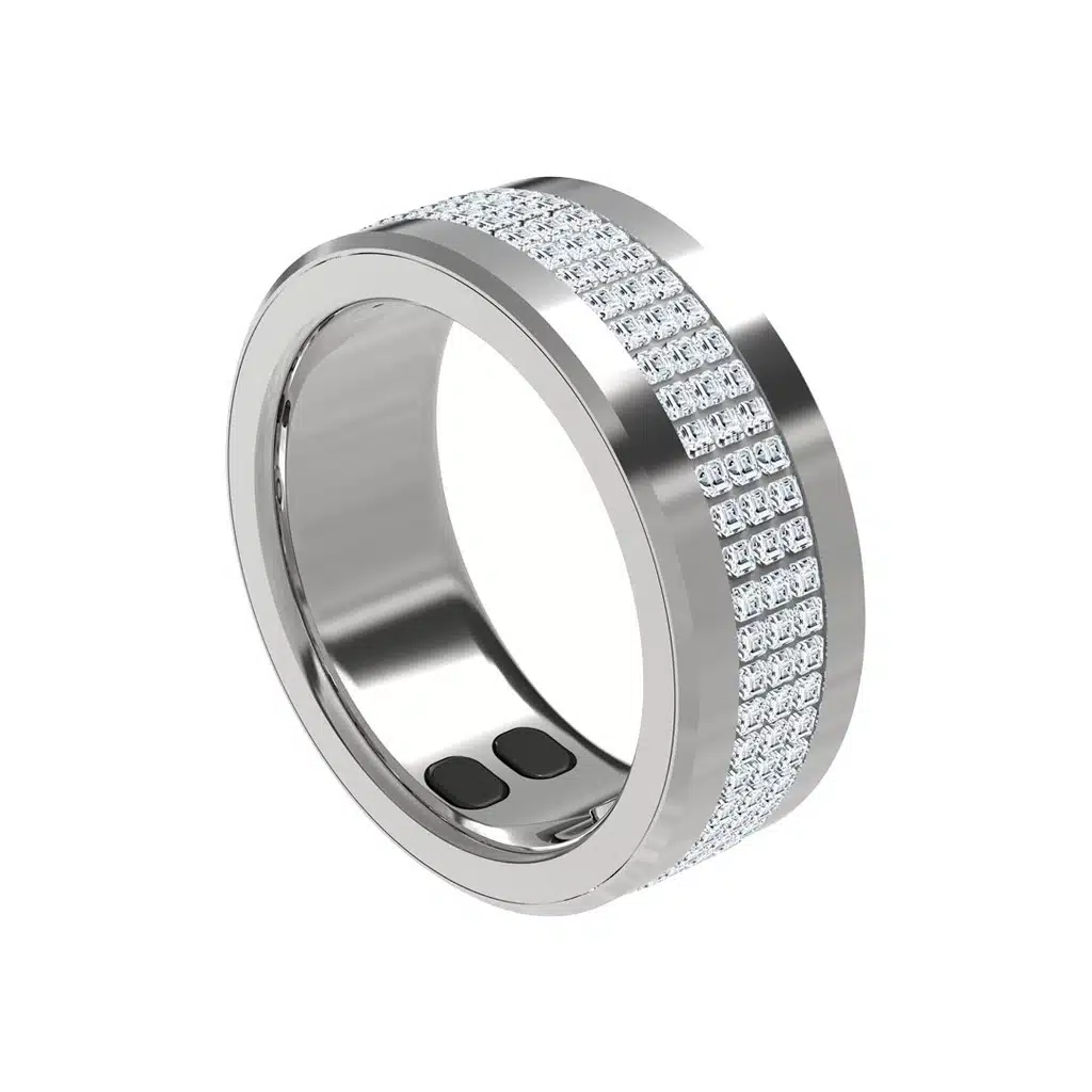 Anel feminino Inteligente Porodo Jewels com Monitor de Saúde - Prata - Image 2