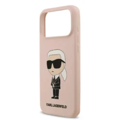 Alternative view of Capa de silicone líquido Karl Lagerfeld com logotipo NFT Ikonik para iPhone 17 Pro Max