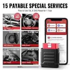 Scanner Automóvel Mucar BT200 PRO OBD 2 Ferramenta de Diagnóstico Automotivo Completa - Image 4