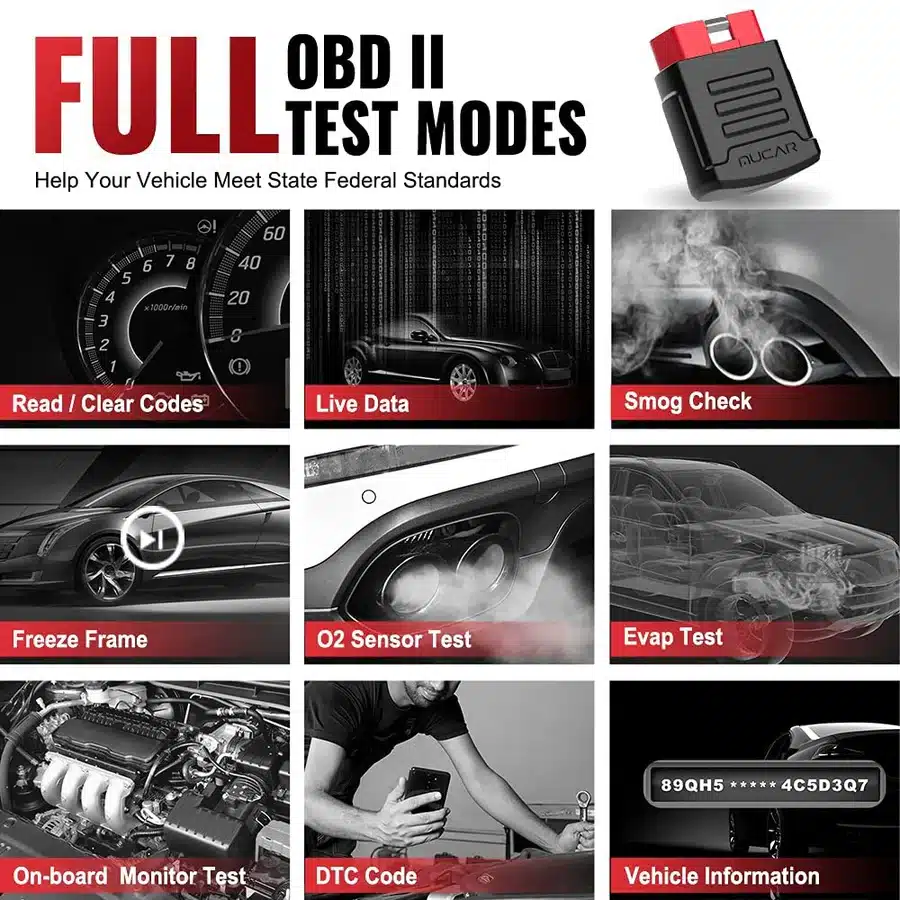 Scanner Automóvel Mucar BT200 PRO OBD 2 Ferramenta de Diagnóstico Automotivo Completa - Image 5