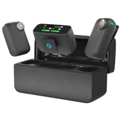 Microfone Powerology Pure Q1 com cancelamento de ruído por IA - Preto