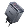 YESIDO YC101 65W GaN Charger USB A + 2 USB C Transparent Mech Fast Charging Adapter loja de angola