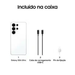Smartphone Samsung Galaxy S26 Ultra 6.9" 12GB/512GB Dual SIM Branco