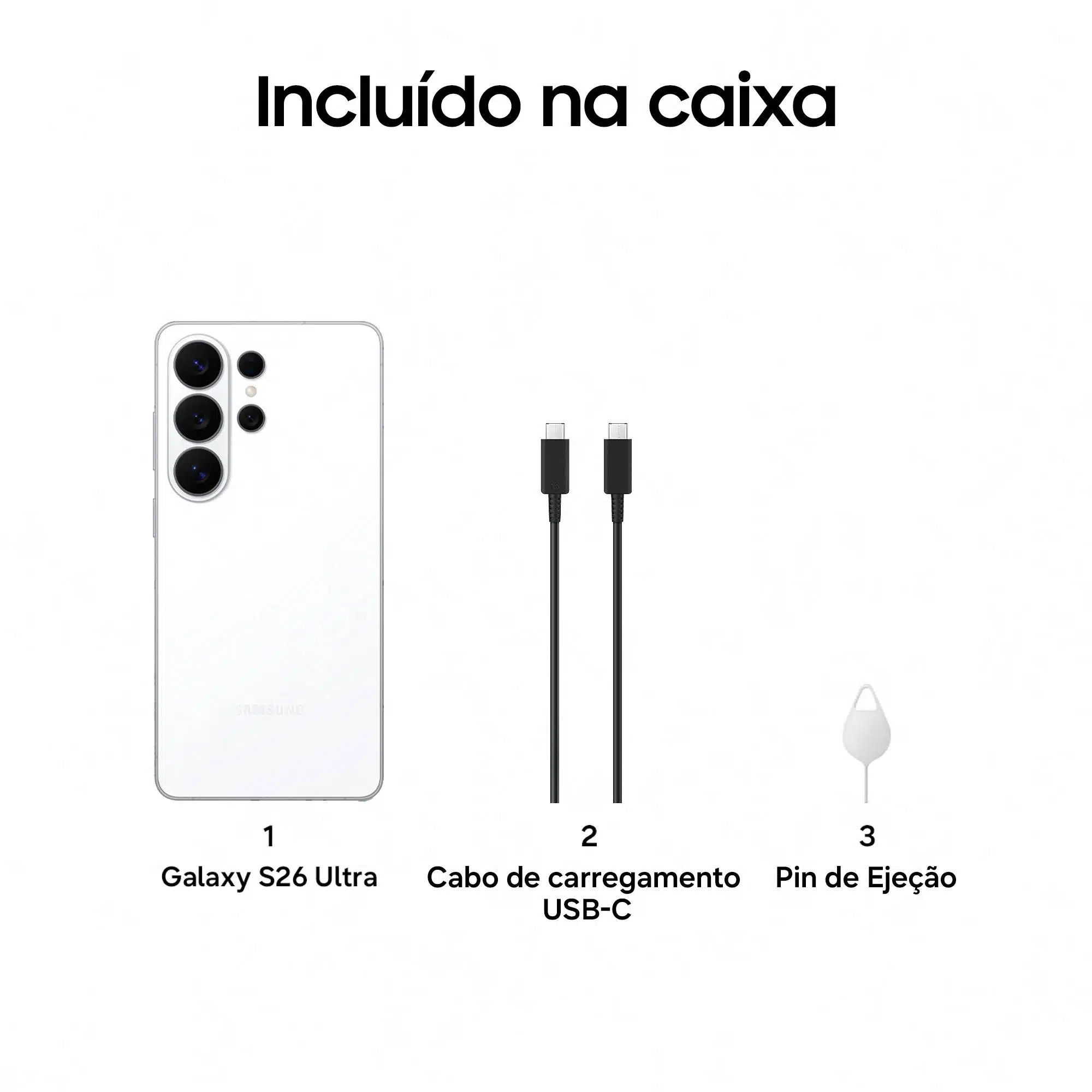 Smartphone Samsung Galaxy S26 Ultra 6.9" 12GB/512GB Dual SIM Branco