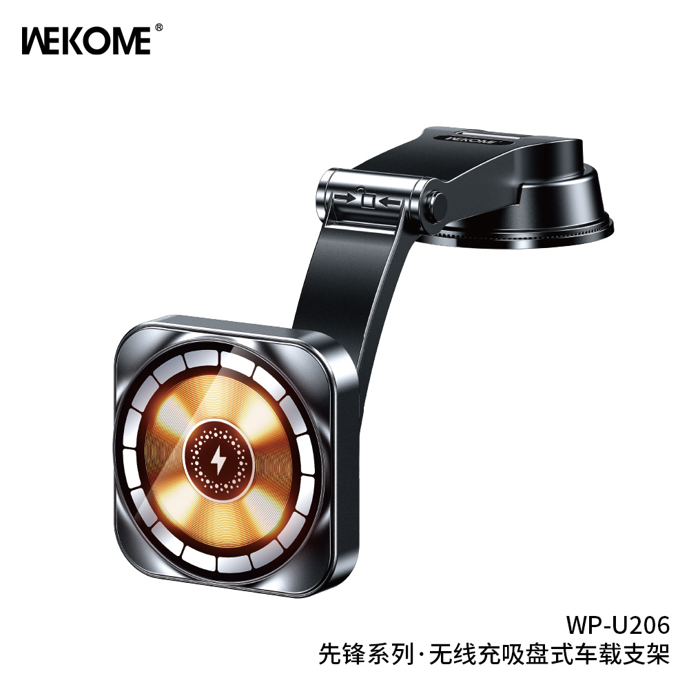 Suporte veicular com carregamento sem fio Wekome WK Vanguard Series WP-U206 preto
