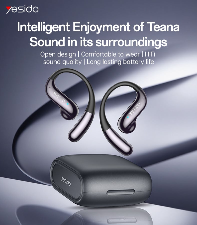 Auriculares Bluetooth BT5.4 ENC com redução de ruído, longa duração da bateria, design aberto e qualidade de som Hi-Fi. - Image 10
