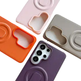 Capa de Couro Compatível com Magsafe à Prova de Choque Tadagee para Samsung Galaxy S26 Ultra
