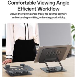 Suporte para laptop Yesido LP08 Infinite Hover com rotação de 360 graus