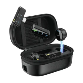 Microfone sem fio 3 em 1 Green Lion GM-85X - Preto