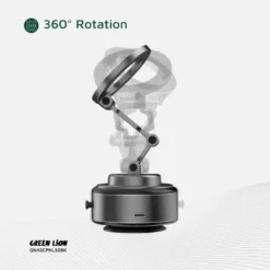 Suporte para celular com ventosa automática Green Lion GX-30 - Preto fosco