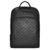 Mochila universal Levelo Gracia em couro PU resistente à água, preta.