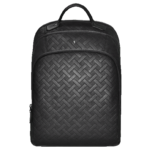 Mochila universal Levelo Gracia em couro PU resistente à água, preta.