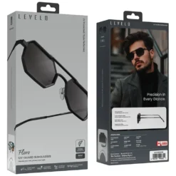 Óculos de Sol Levelo Floro com Proteção UV - Preto - Image 5