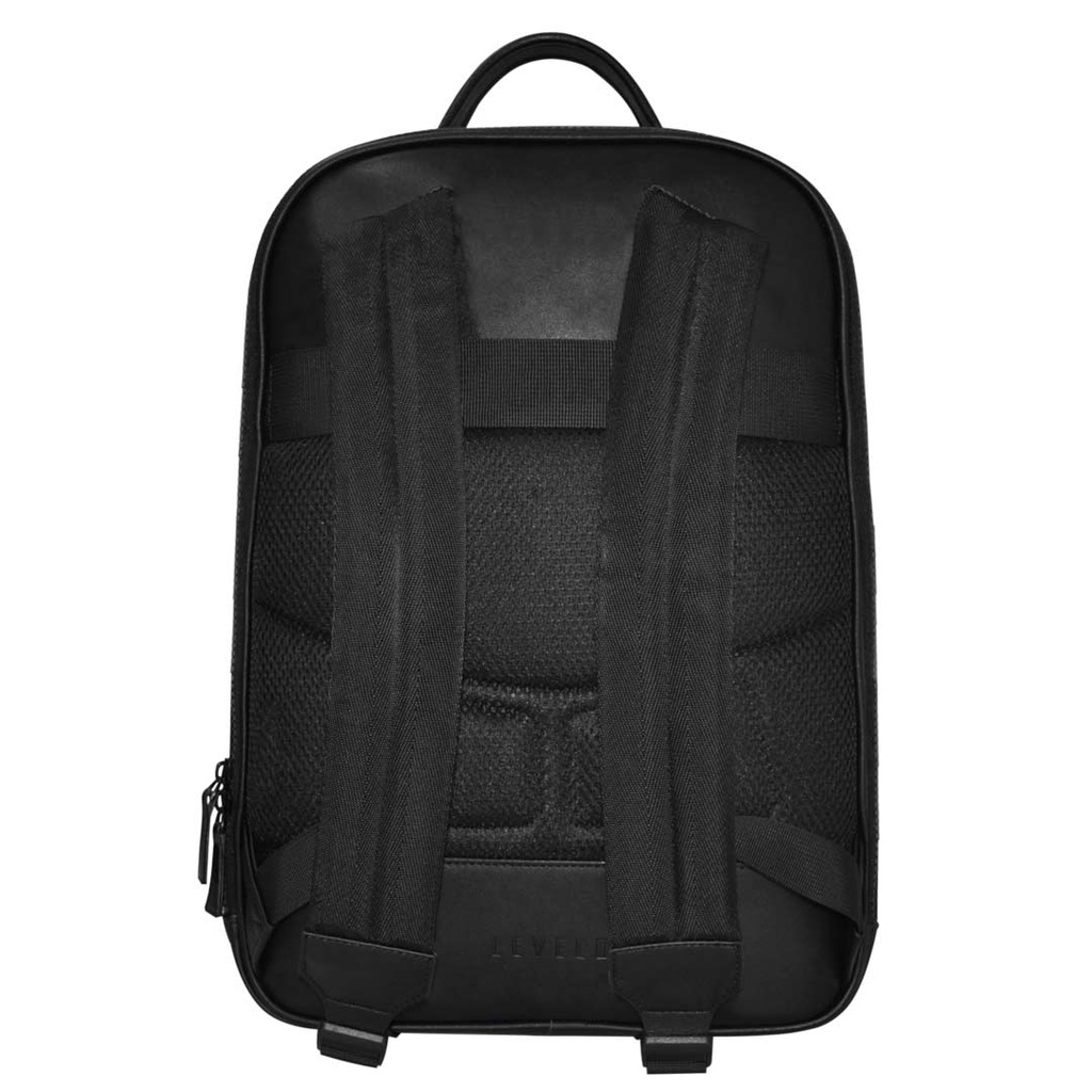 Mochila Levelo Gracia em couro PU resistente à água - Preta - Image 3