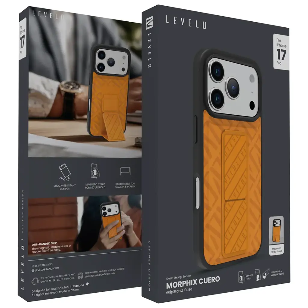 Capa Levelo Morphix Cuero Gripstand para iPhone 17 Pro Max - Image 3