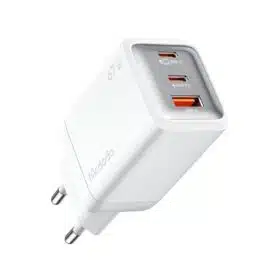 Mcdodo 67W Mini GaN 5 Fast Charger Cellphone Charger Multiport Charger USB - White