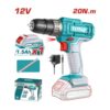 Furadeira sem fio TOTAL Li-ion 12V / 1,5Ah / 20Nm