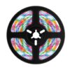 Fita de LED RGB Porodo Blue de 5 metros com sensor de som e controle remoto de 44 teclas.