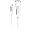 Cabo de carregamento MagSafe 3 2 em 1 Porodo com USB-C para USB-C - Branco