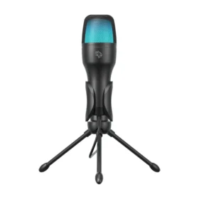 Microfone condensador para jogos Porodo - Preto