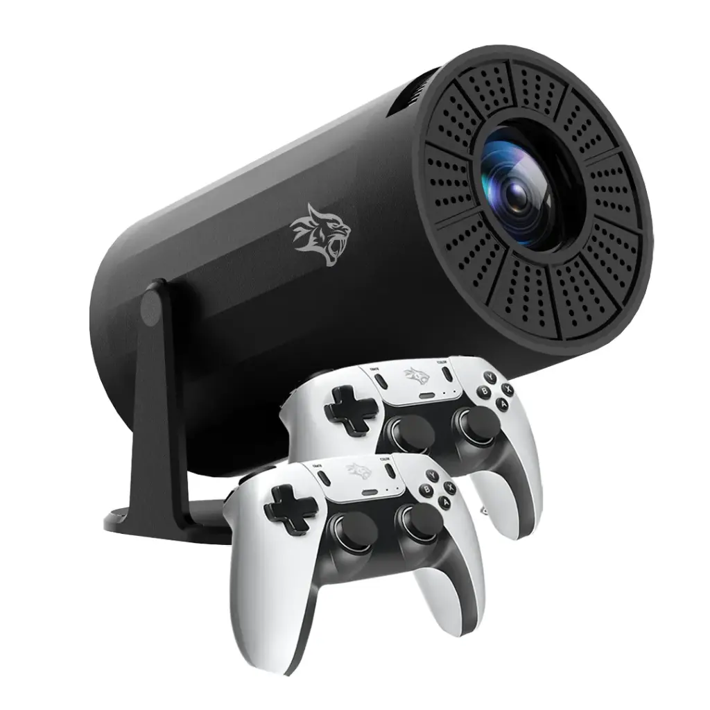 Projetor para jogos Porodo com controles - Preto