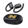 Fones de ouvido Powerology ENC TWS com condução aérea e estojo de carregamento com visor, 40mAh - Preto