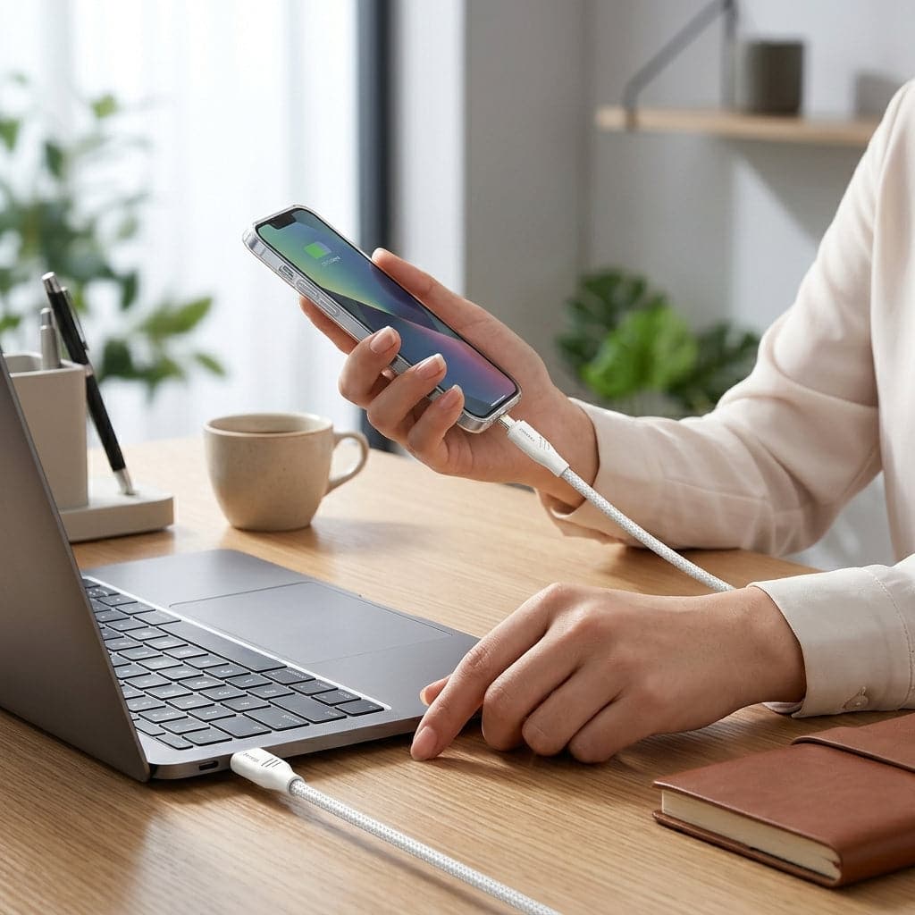 Cabo Yesido 27W 3A USB-C para Lightning para carregamento e dados – 1m design durável em PVC - Image 3