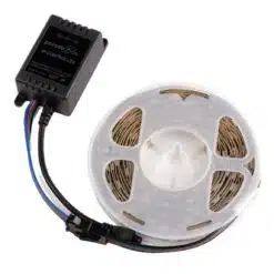 Alternative view of Fita de LED RGB Porodo Blue de 5 metros com sensor de som e controle remoto de 44 teclas.