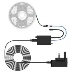 Fita de LED RGB Porodo Blue de 5 metros com sensor de som e controle remoto de 44 teclas. - Image 6
