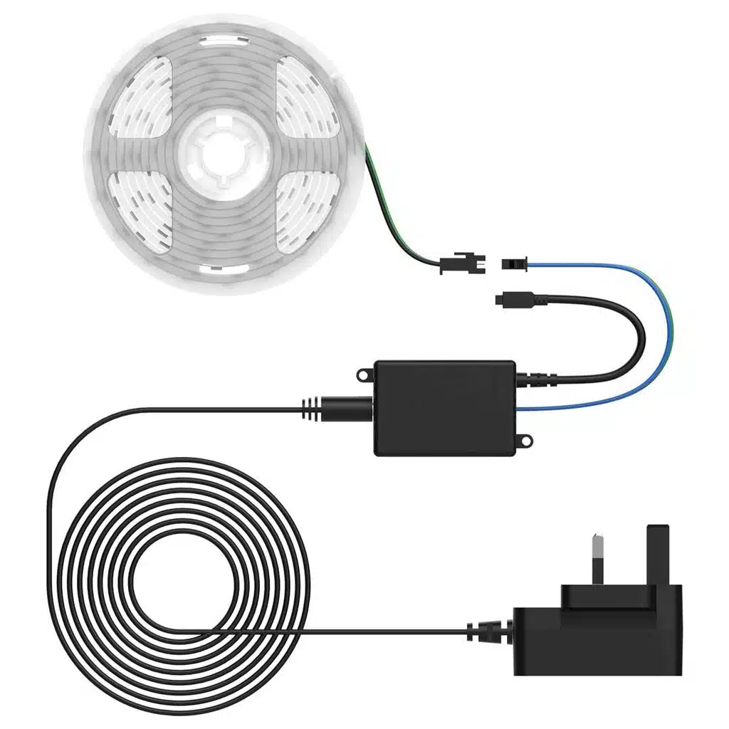 Fita de LED RGB Porodo Blue de 5 metros com sensor de som e controle remoto de 44 teclas. - Image 6