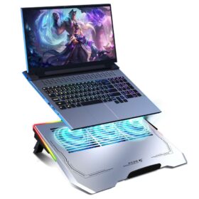 Ventoinha de resfriamento para notebook Porodo Gaming Al RGB