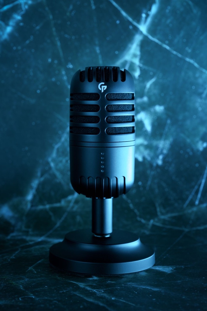 Microfone cardióide básico para jogos e Streaming Porodo com suporte fixo – Preto - Image 3