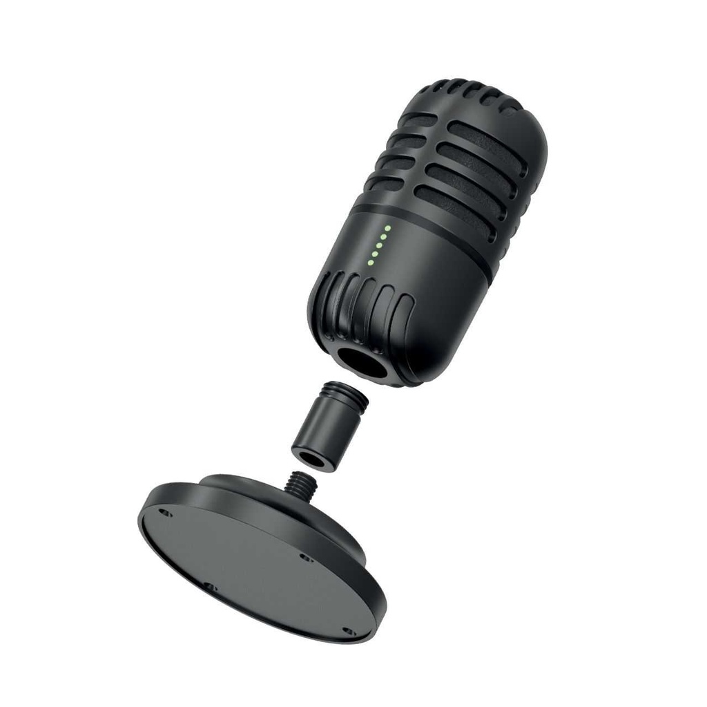 Microfone cardióide básico para jogos e Streaming Porodo com suporte fixo – Preto - Image 2