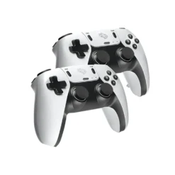 Projetor Gaming com mais de 2000 jogos e Wifi Dual band Porodo com controles - Preto - Image 3