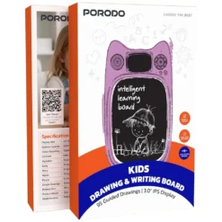 Alternative view of Quadro de desenho e escrita infantil Porodo com 95 desenhos guiados e tela IPS de 3,0" -  Roxo