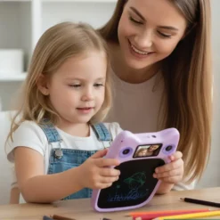 Quadro de desenho e escrita infantil Porodo com 95 desenhos guiados e tela IPS de 3,0