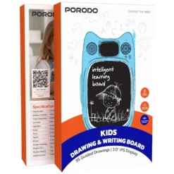 Alternative view of Quadro de desenho e escrita infantil Porodo com 95 desenhos guiados e tela IPS de 3,0" -  Azul