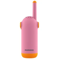 Alternative view of Walkie-talkies infantis Porodo com tela LCD dupla, lanterna, teclado e trava de segurança para crianças - Rosa