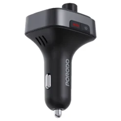 Carregador Inteligente para Carro Porodo com Transmissor FM - Preto - Image 3