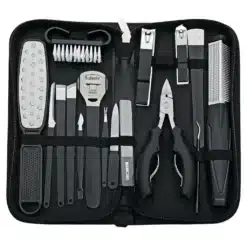 Conjunto de Cortadores de Unhas Portáteis Porodo 16 em 1 para Manicure e Pedicure - Image 3