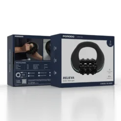 Massageador de rolos Porodo RELIEVA Lifestyle com 3 velocidades de rotação - Preto - Image 6