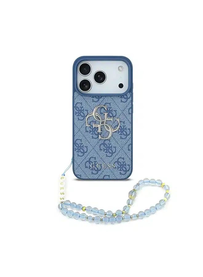 Capa GUESS de couro PU p/ iPhone 17 Pro Max clássico / Design ultrafino e leve / Fácil instalação - Azul - Image 2