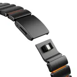Alternative view of Braceletes de borracha de fluoroelastômero de titânio com fecho magnetico p/ Apple Watch 49 mm (Ultra/Ultra 2/Ultra 3)