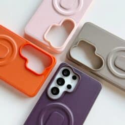 Capa de Couro Compatível com Magsafe à Prova de Choque Tadagee para Samsung Galaxy S26 Ultra