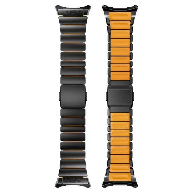Braceletes de borracha de fluoroelastômero de titânio com fecho magnetico p/ Apple Watch 49 mm (Ultra/Ultra 2/Ultra 3) - Imagem 5